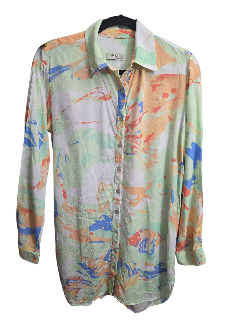 #277. Maaji Comet Mandy Long Button-up Shirt. - Picture 3 of 9